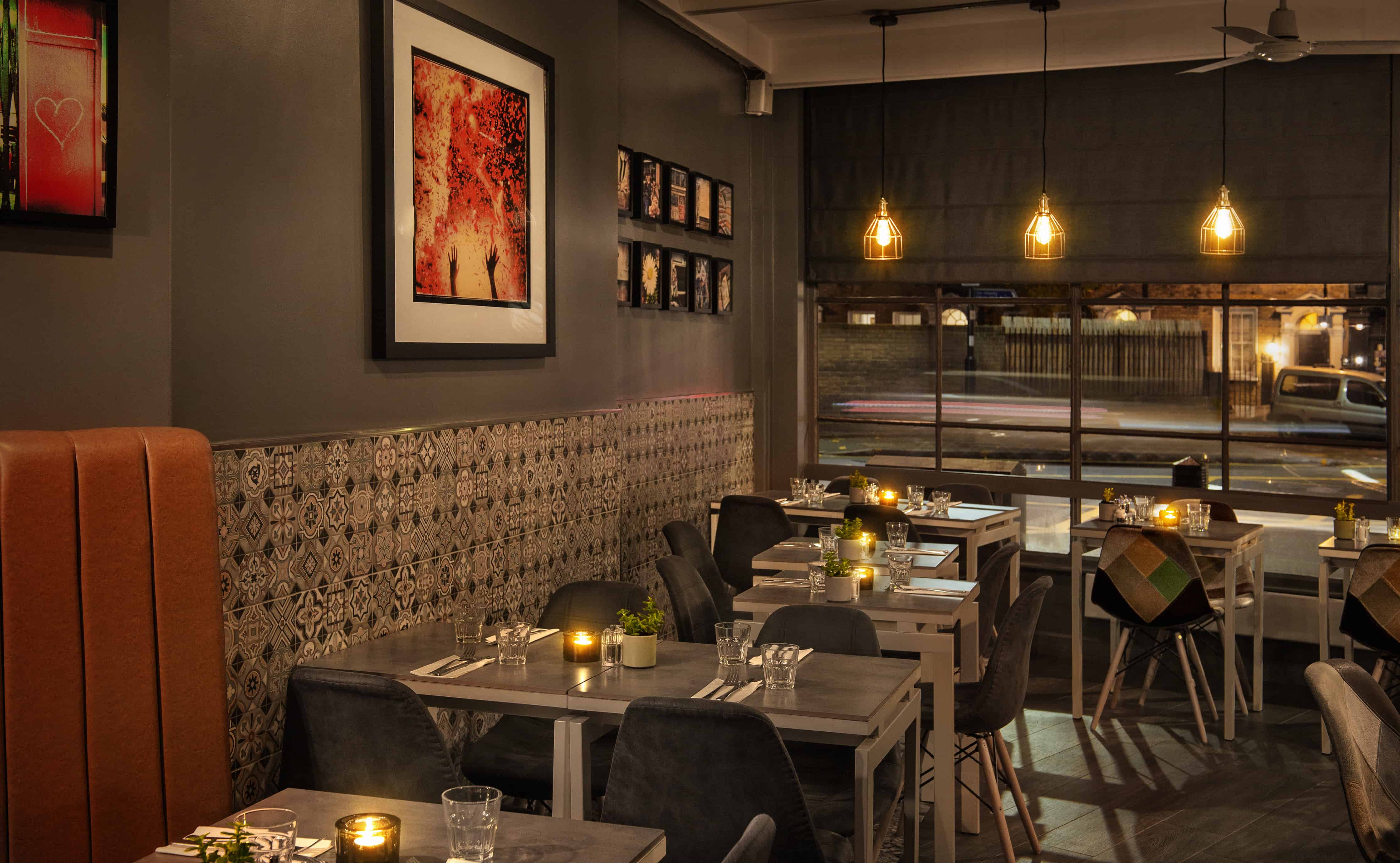 A restaurant interior from Evolve’s original project portfolio